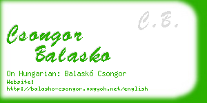 csongor balasko business card