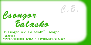 csongor balasko business card